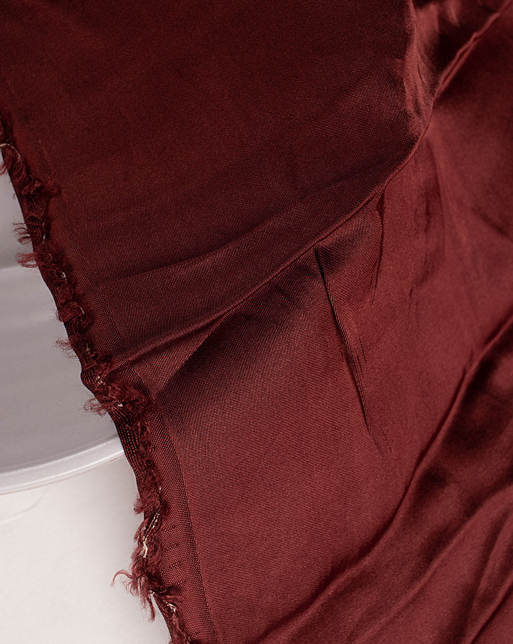 Maroon Plain Satin Fabric