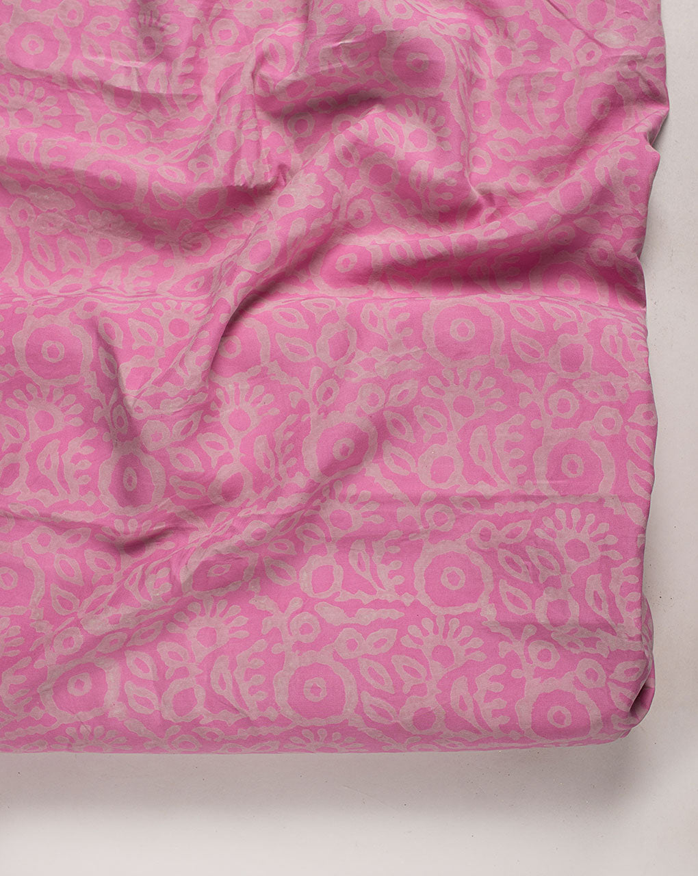 ( Pre Cut 80 CM ) Hand Block Twill Tencel Fabric