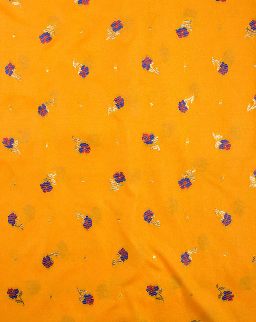 Zari Jacquard Pure Taffeta Silk Fabric - Fabriclore.com