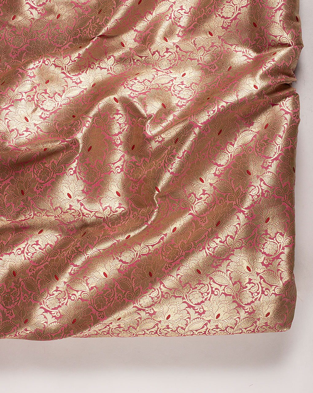 Zari Brocade Banarasi Taffeta Silk Fabric