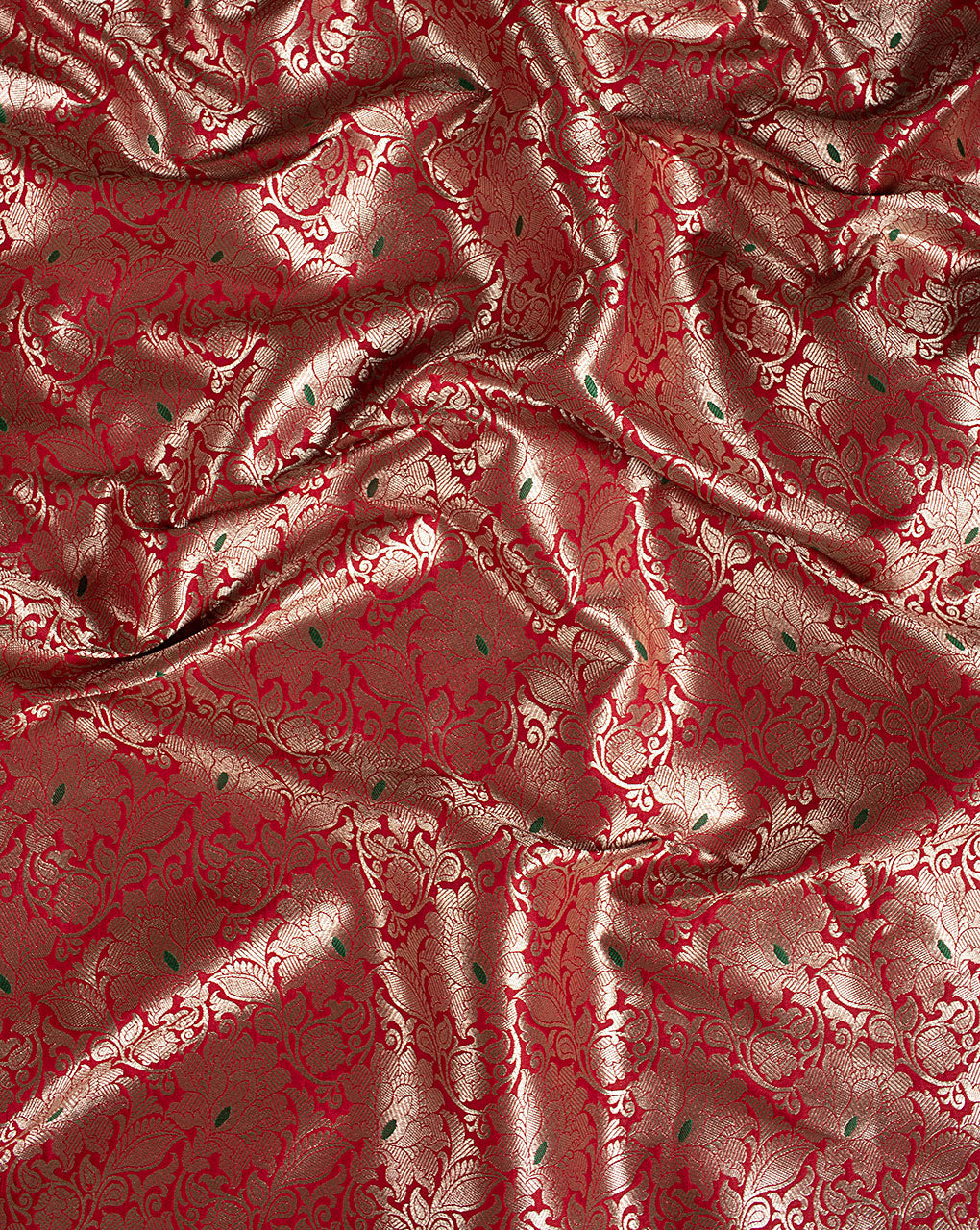 Zari Brocade Banarasi Taffeta Silk Fabric