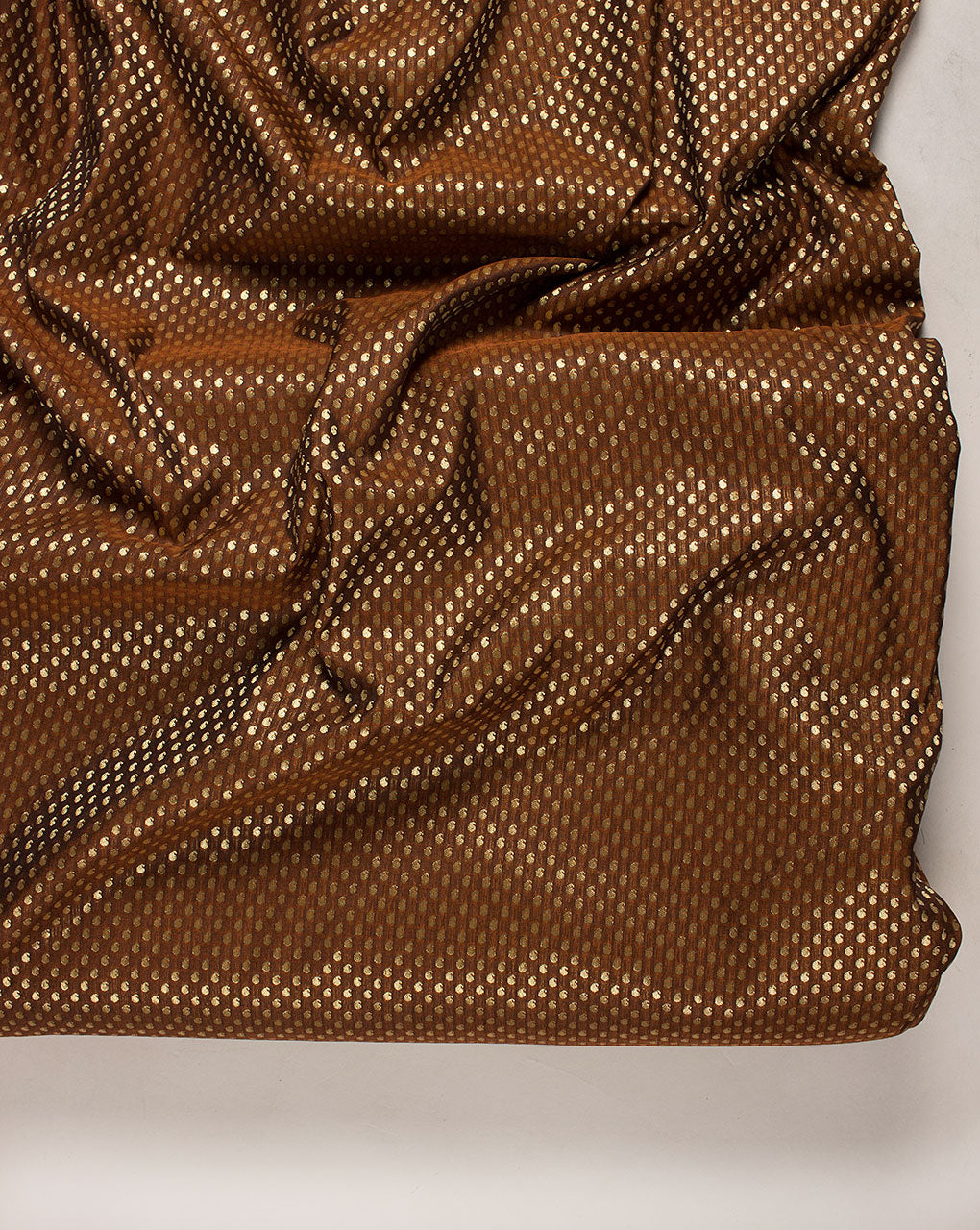 ( Pre Cut 1.25 MTR ) Zari Jacquard Banarasi Taffeta Silk Fabric
