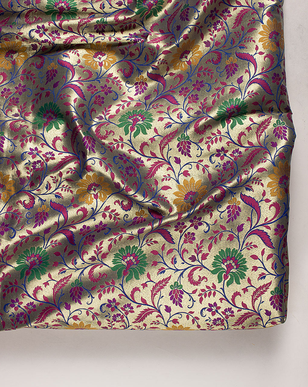 Zari Banarasi Taffeta Silk Fabric