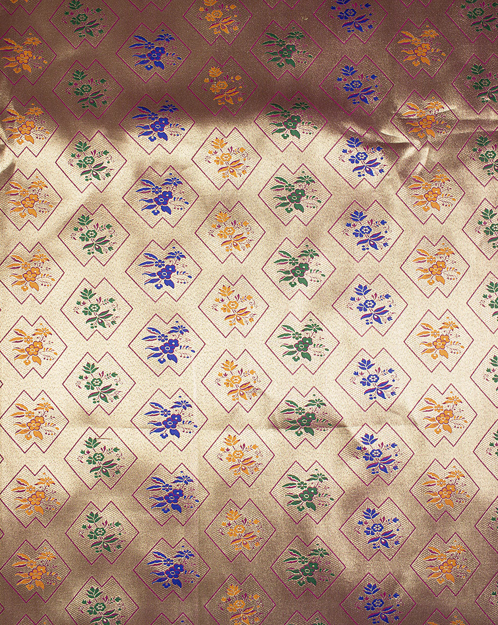 Zari Jacquard Banarasi Taffeta Silk Fabric