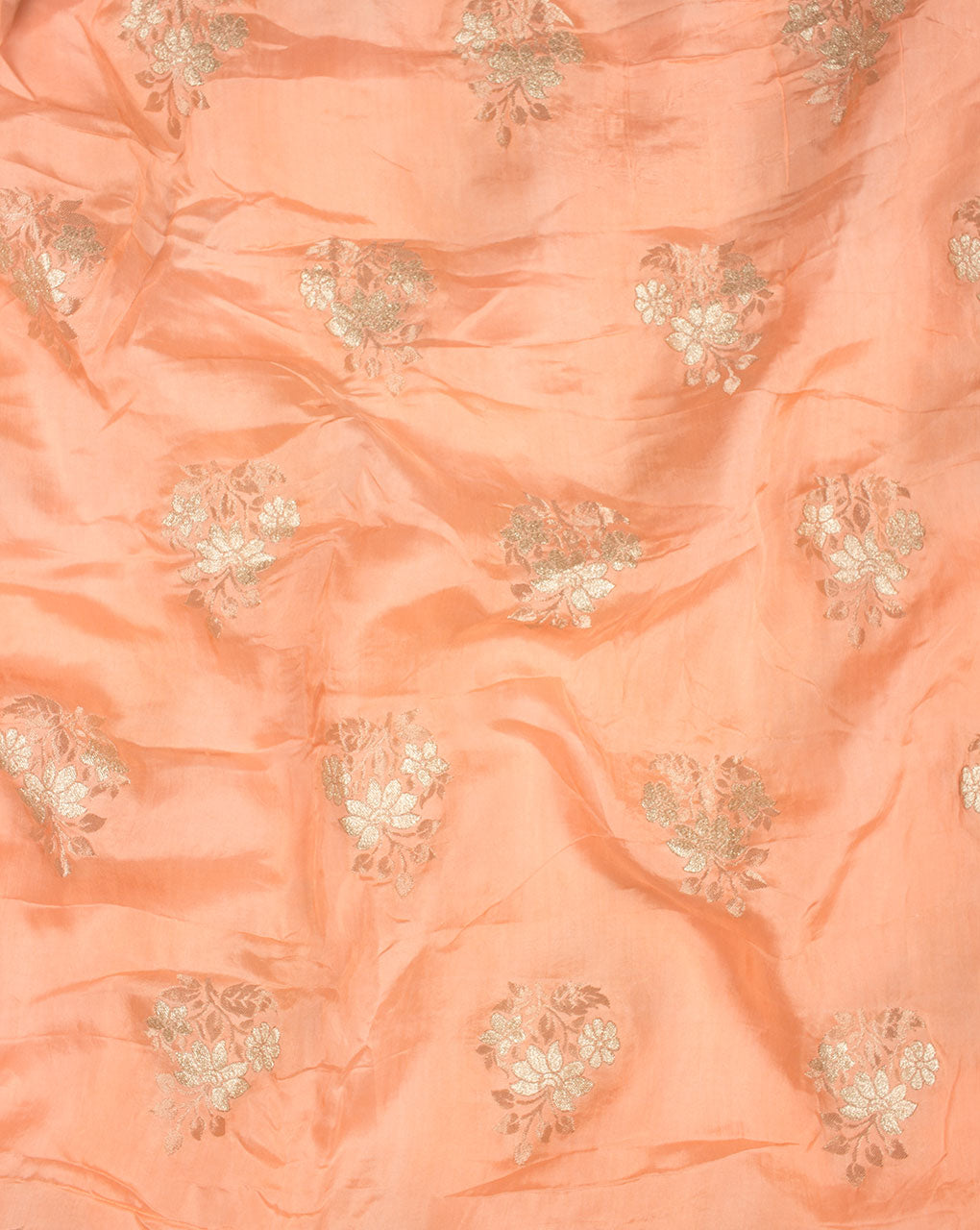Booti Heavy Zari Jacquard Uppada Silk Fabric - Fabriclore.com