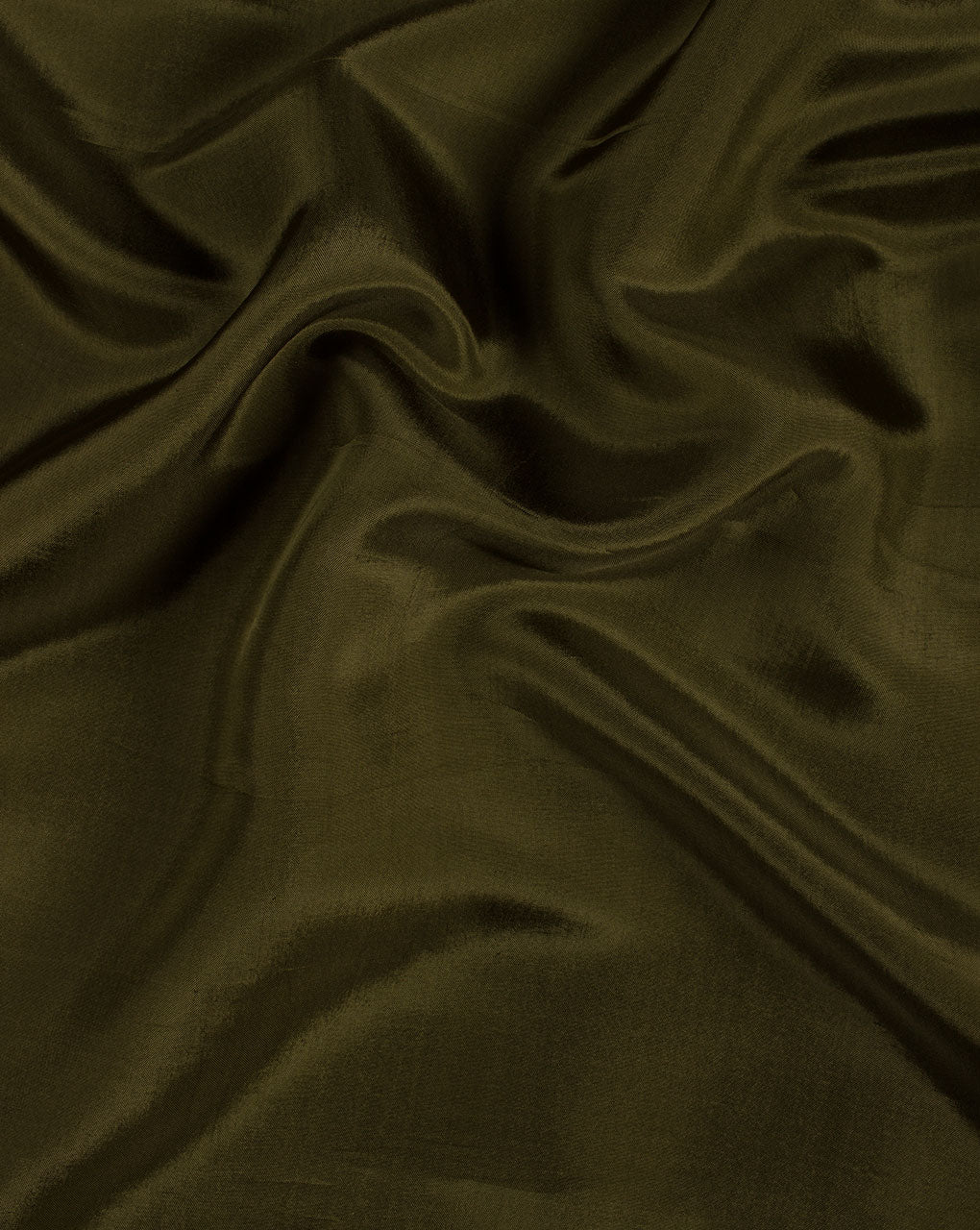 Olive Green Plain Uppada Silk Fabric - Fabriclore.com