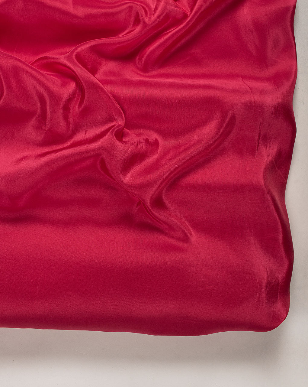 ( Pre Cut 1 MTR ) Fuchsia Plain Viscose Uppada Silk Fabric