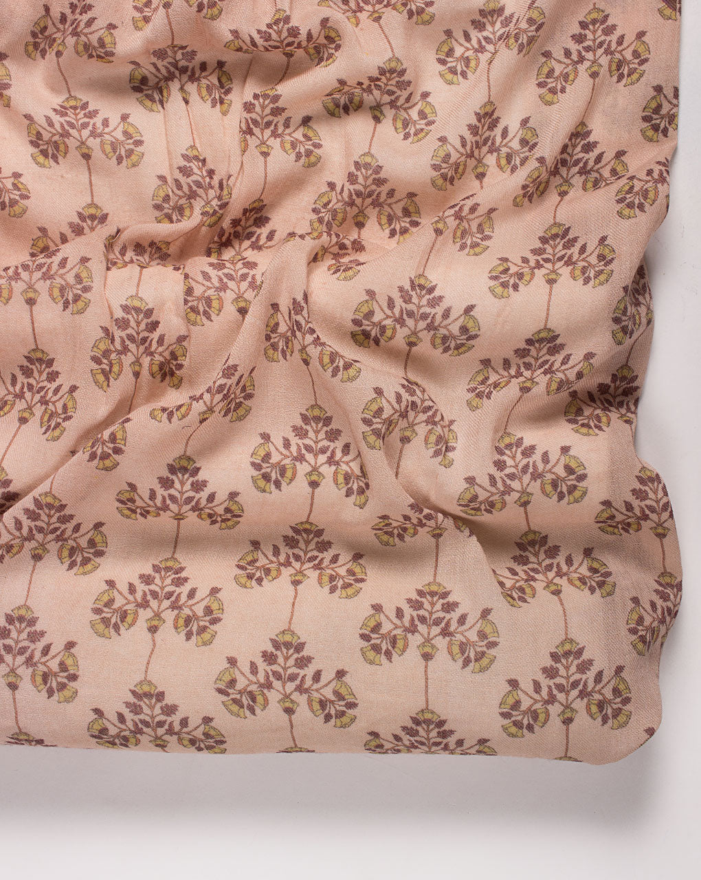 ( Pre Cut 60 CM ) Digital Print Wool Silk Fabric