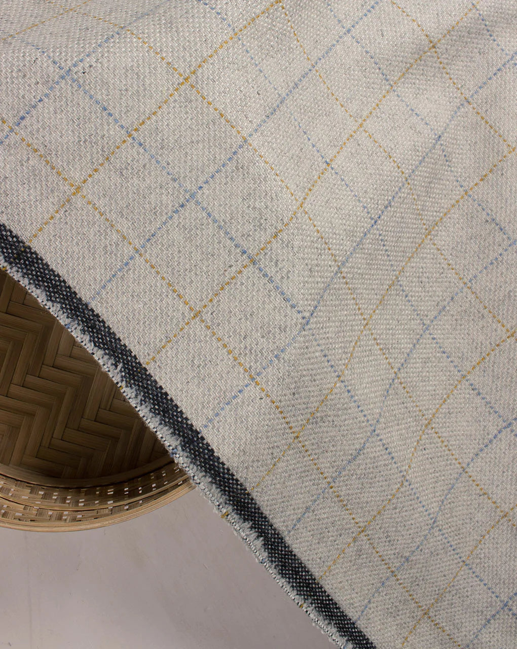 Checks Woolen Tweed Fabric - Fabriclore.com