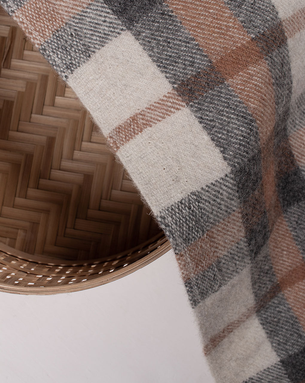 Tartan Woolen Tweed Fabric ( Width 56 Inch ) - Fabriclore.com