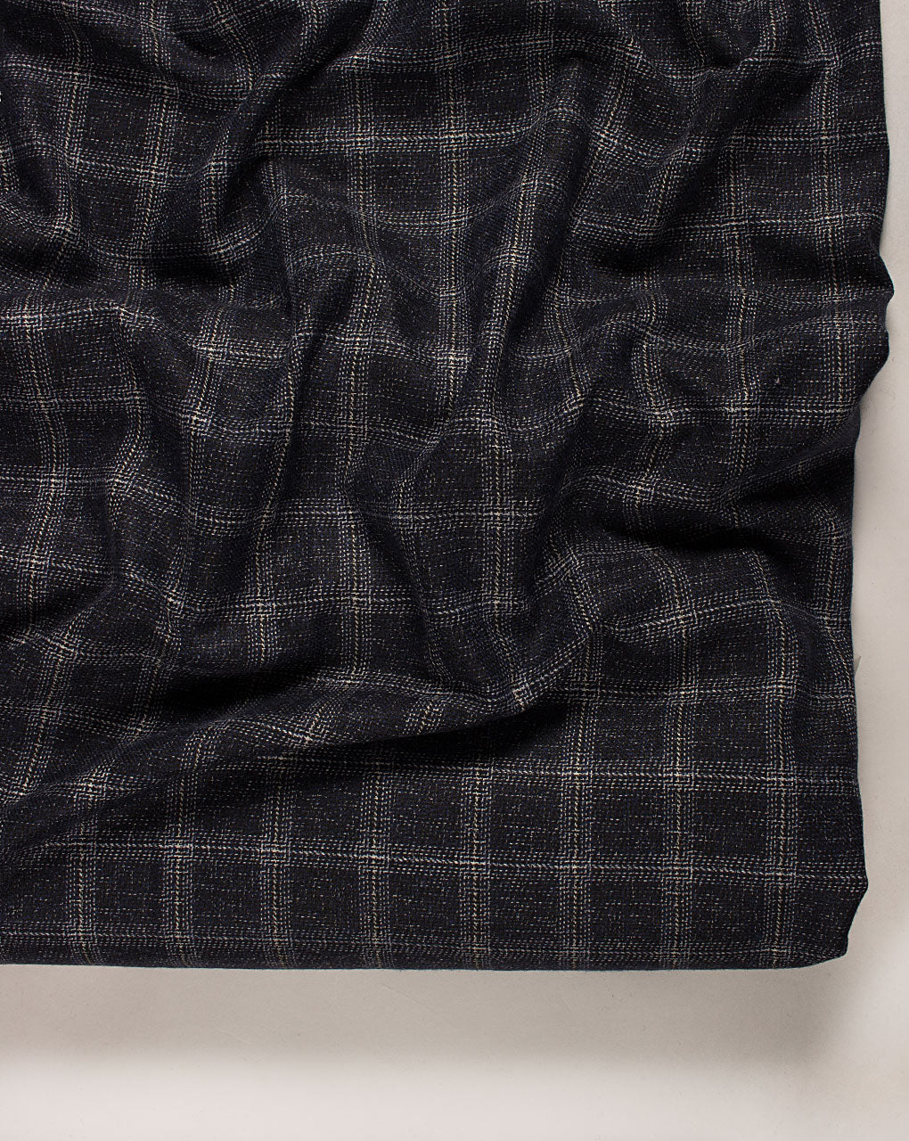( Pre Cut 1 MTR ) Checks Woolen Tweed Fabric