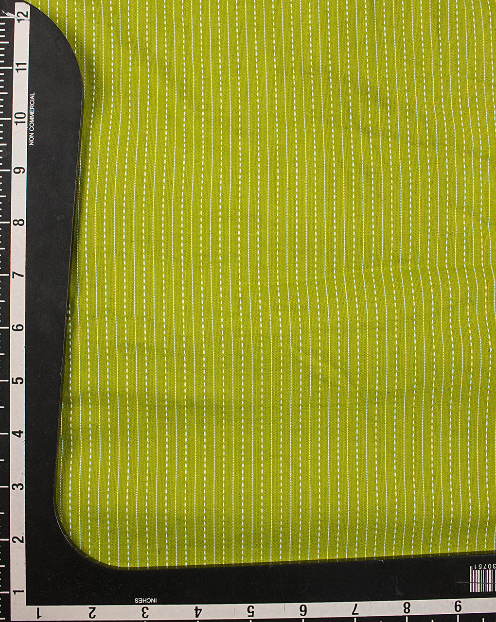Green Plain Kantha Cotton Fabric - Fabriclore.com