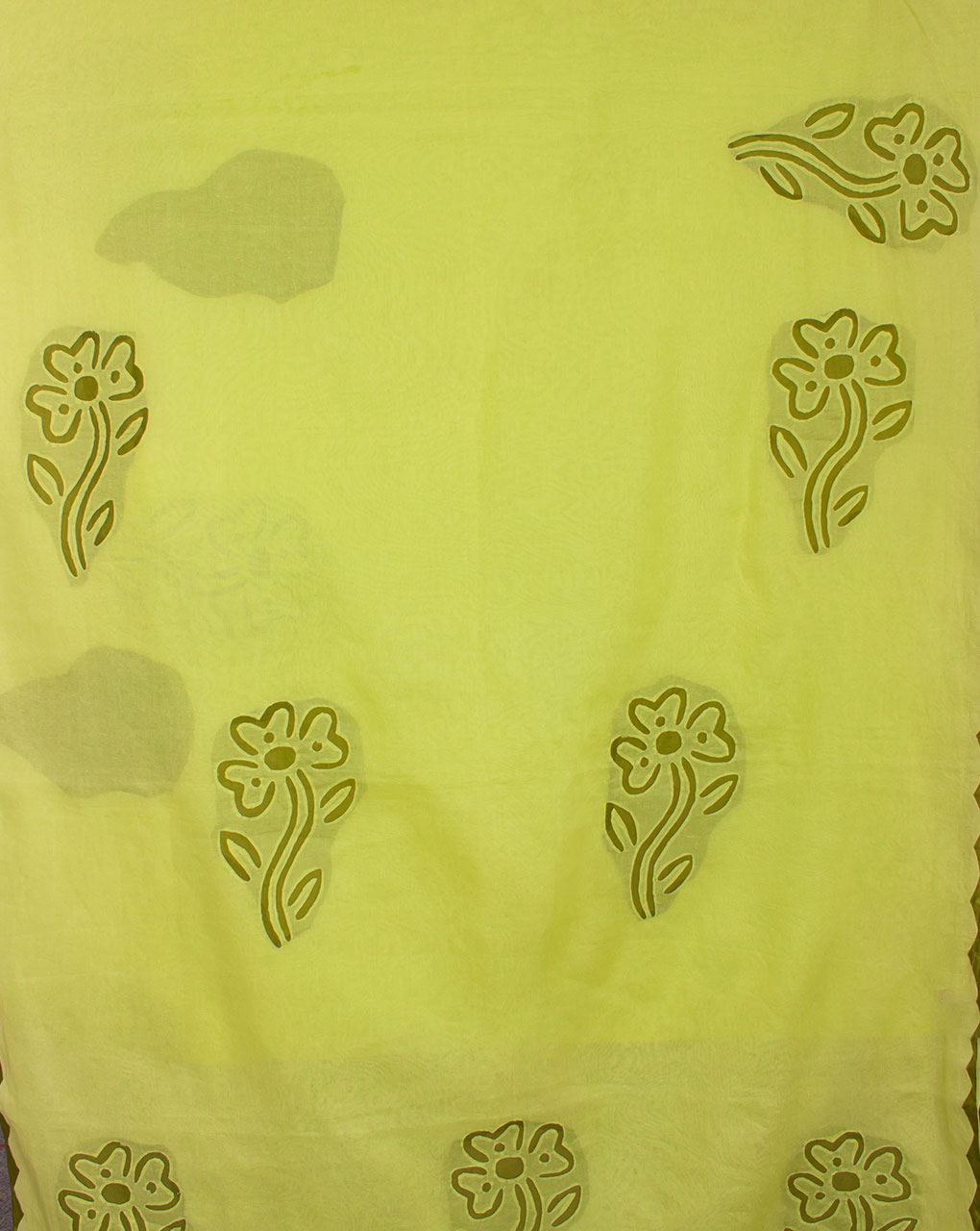 Hand Applique Cotton Saree With Blouse - Fabriclore.com