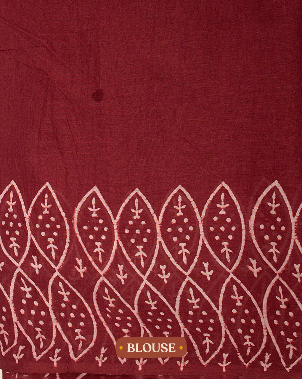 Hand Block Cotton Saree With Blouse - Fabriclore.com