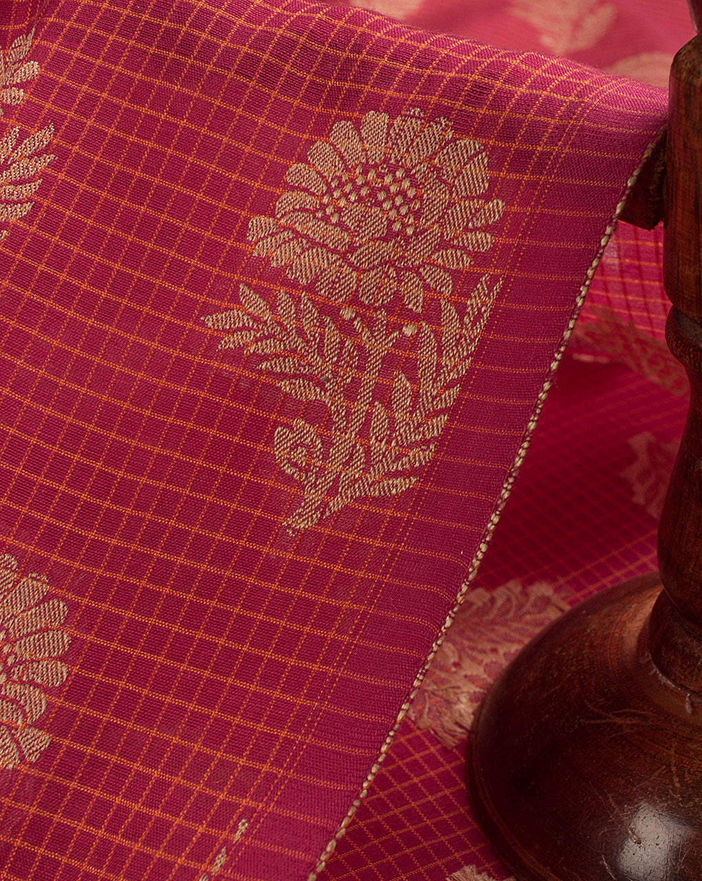 Woven Cotton Jacquard Chanderi Fabric - Fabriclore.com