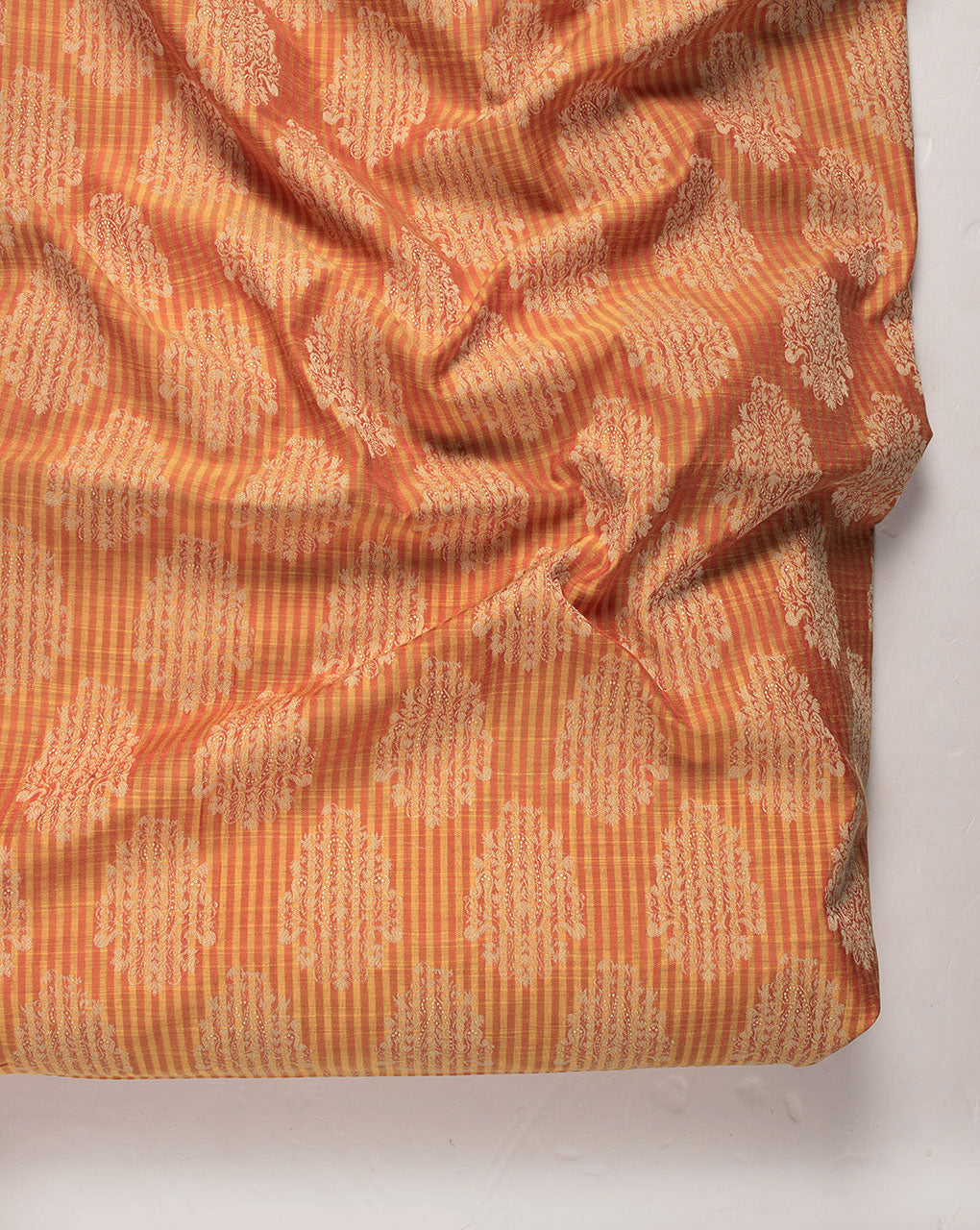 ( Pre Cut 1.25 MTR ) Boota Woven Jacquard Chanderi Fabric