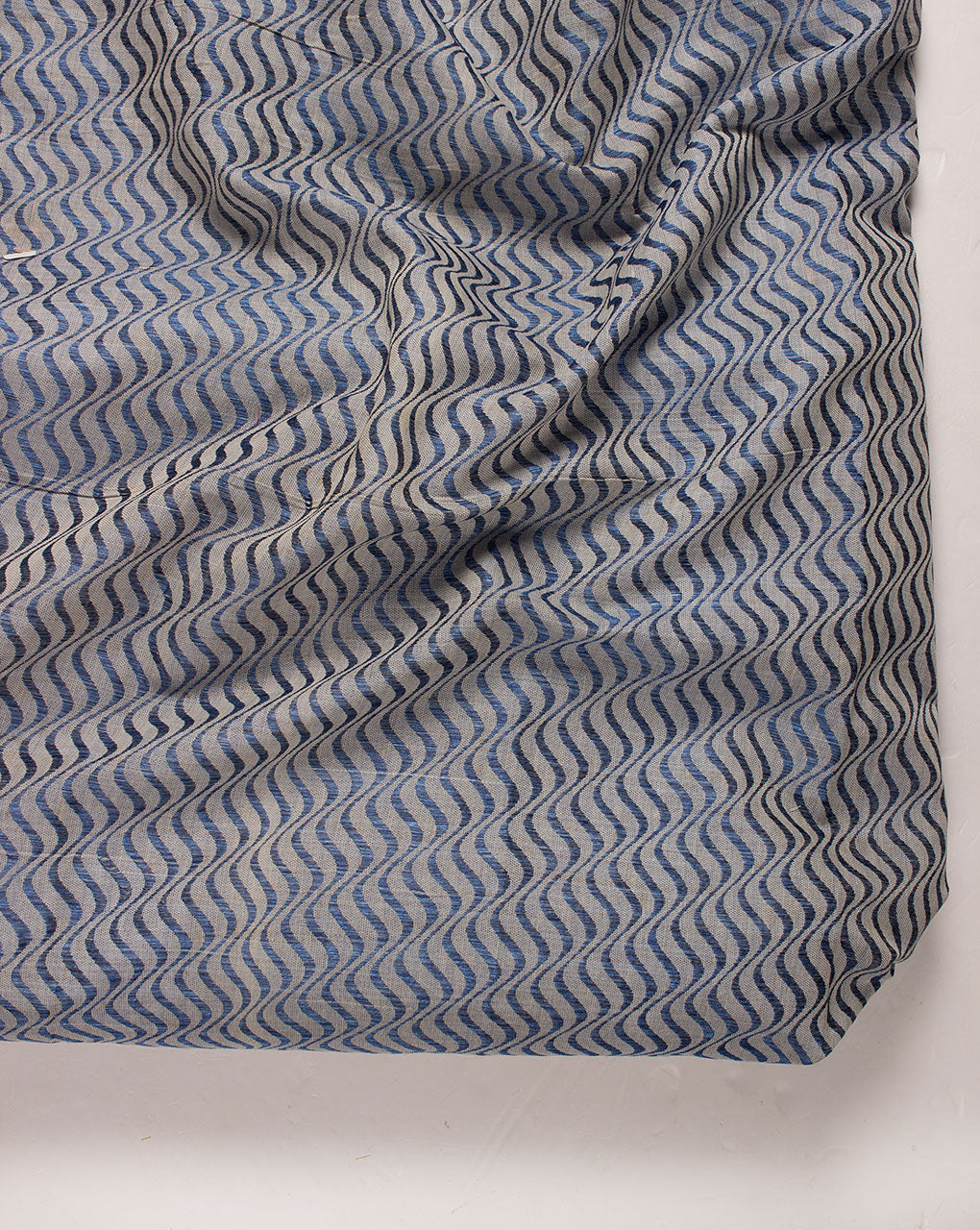 ( Pre Cut 1.75 MTR ) Geometric Woven Jacquard Chanderi Fabric