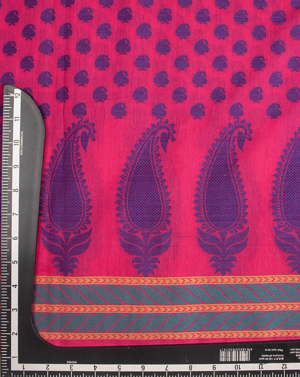 Paisley Woven Jacquard Chanderi Fabric