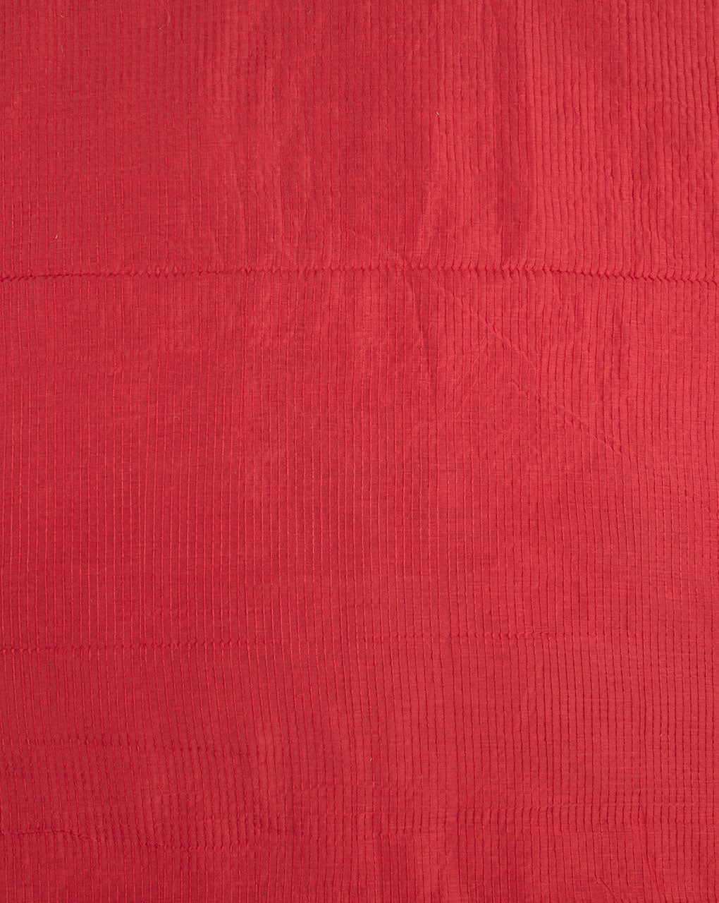Red Smoking Stitched Zari Border Chanderi Fabric - Fabriclore.com