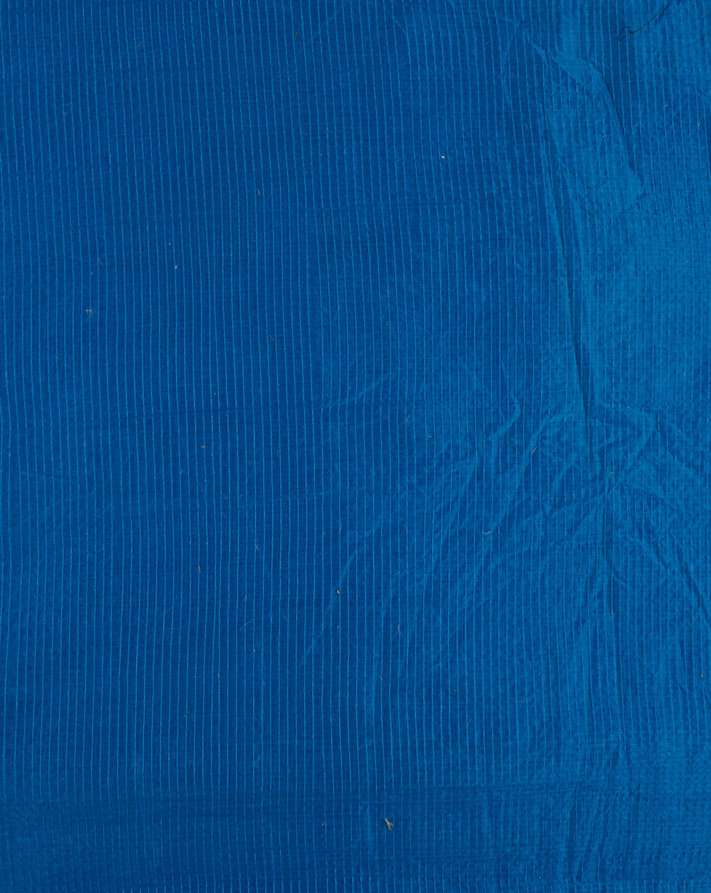 Blue Smoking Stitched Zari Border Chanderi Fabric - Fabriclore.com