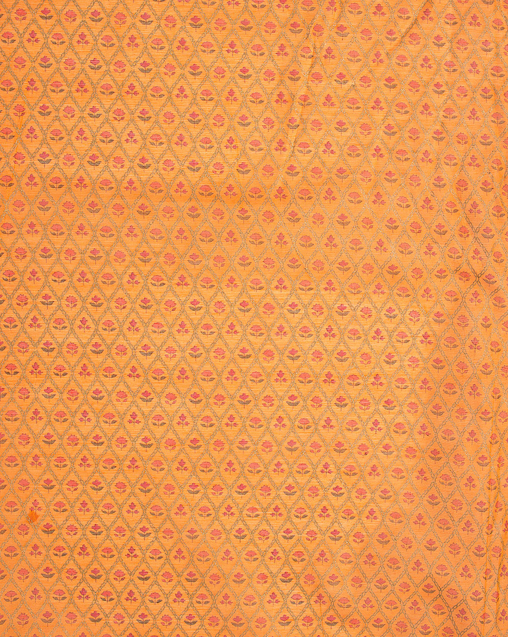 Booti Screen Print Chanderi Fabric - Fabriclore.com