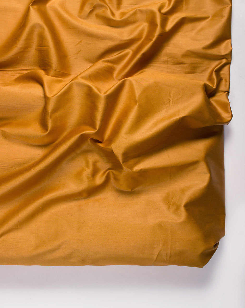 ( Pre Cut 1.5 MTR ) Brown Plain Glazed Cotton Fabric
