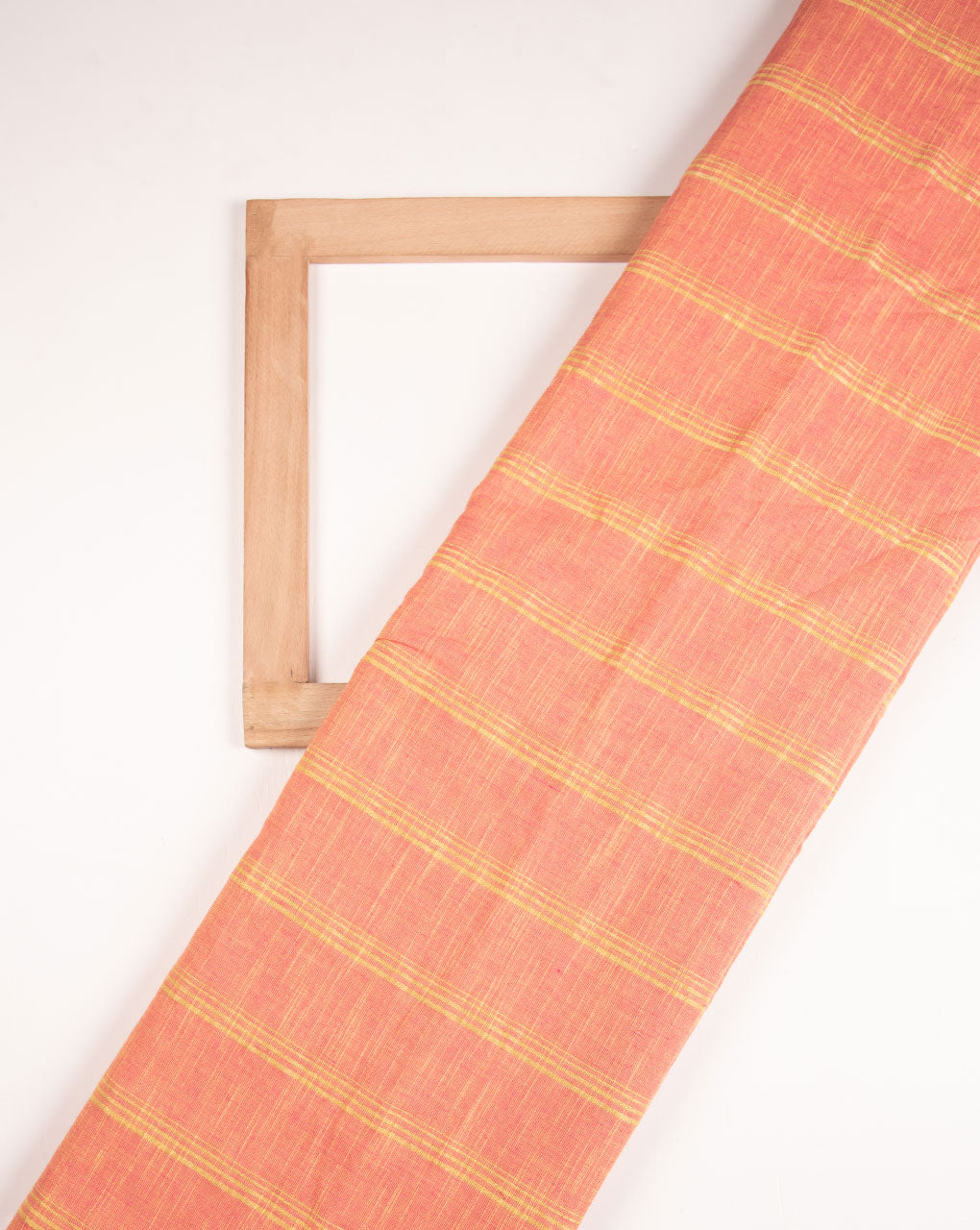 Woven Zari Loom Textured Cotton Fabric - Fabriclore.com
