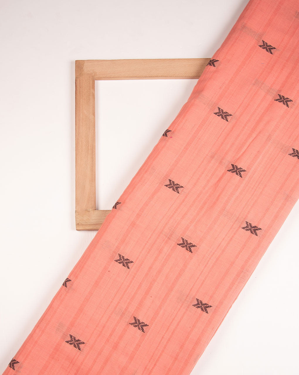 Geometric Woven Jacquard Loom Textured Cotton Fabric - Fabriclore.com