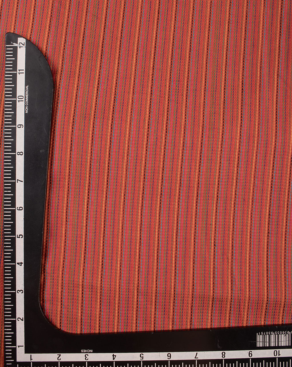Stripes Woven Kantha Loom Textured Cotton Fabric - Fabriclore.com
