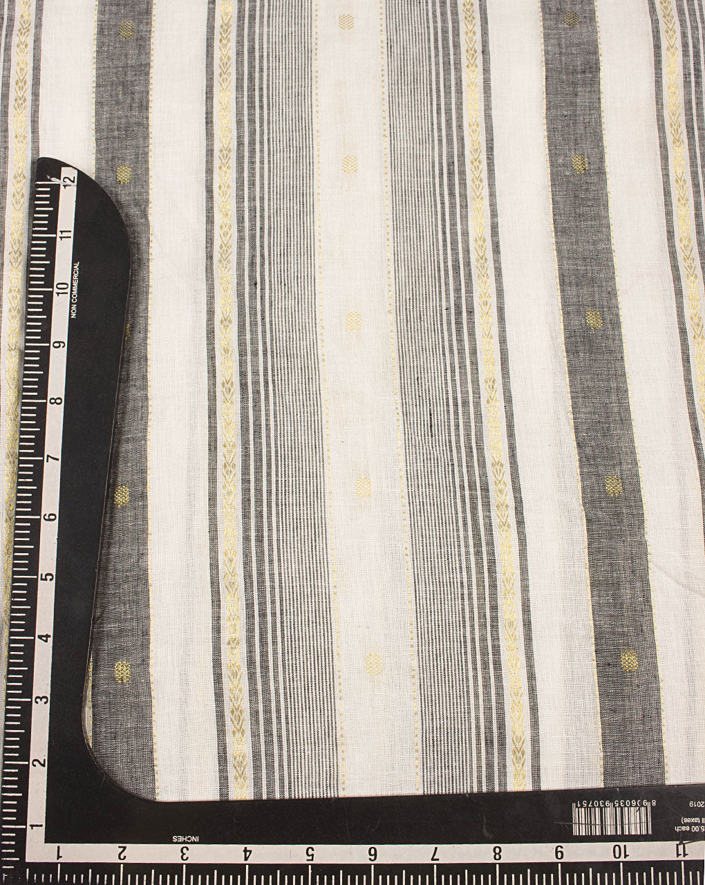 Zari Jacquard Loom Textured Cotton Fabric - Fabriclore.com