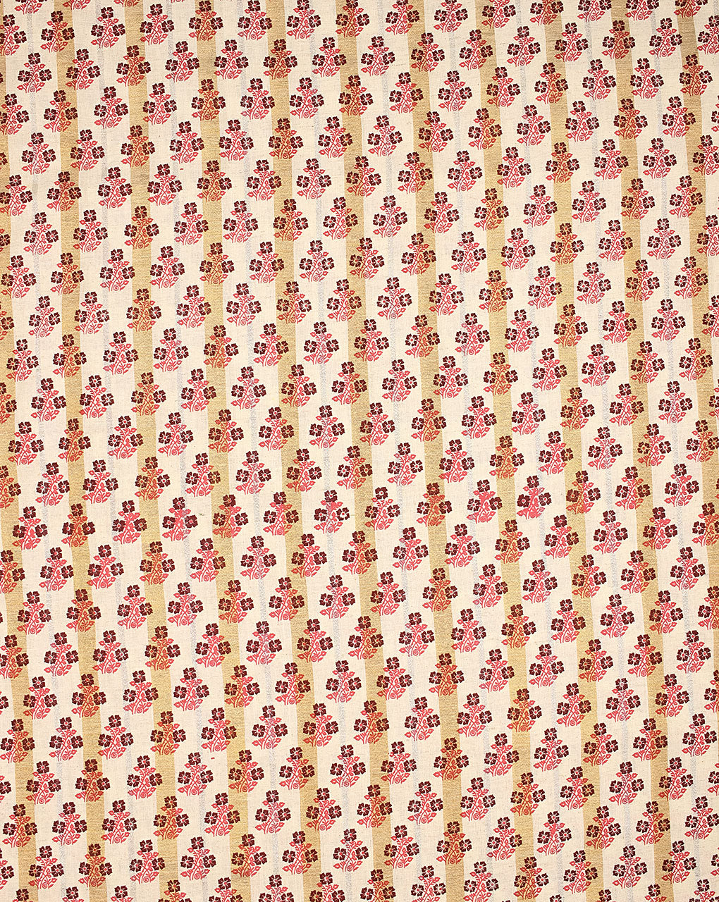 Screen Print Zari Flex Cotton Fabric - Fabriclore.com