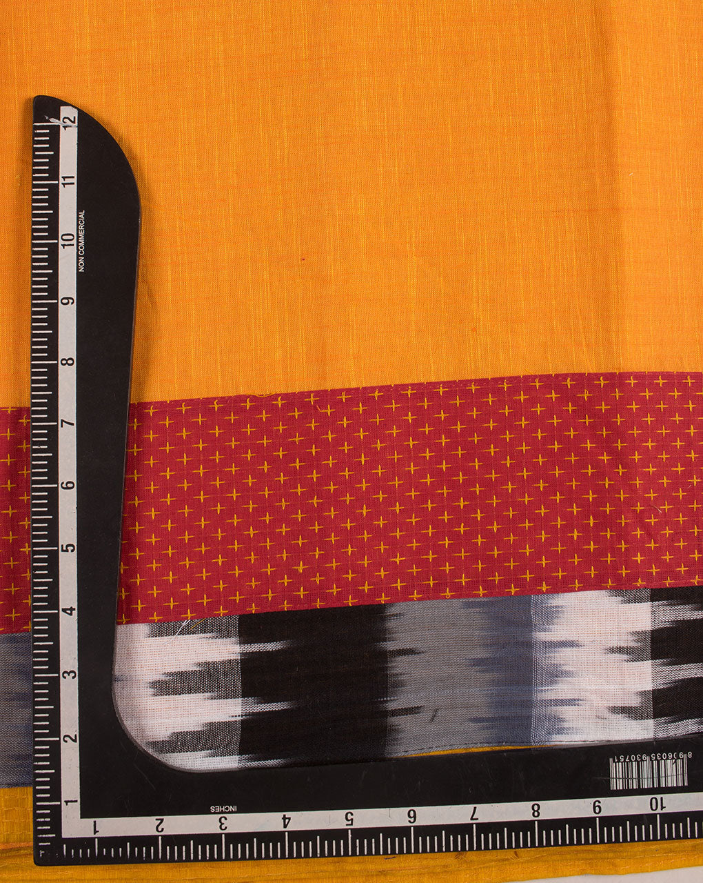 Orange Plain Woven Loom Textured Cotton Fabric - Fabriclore.com