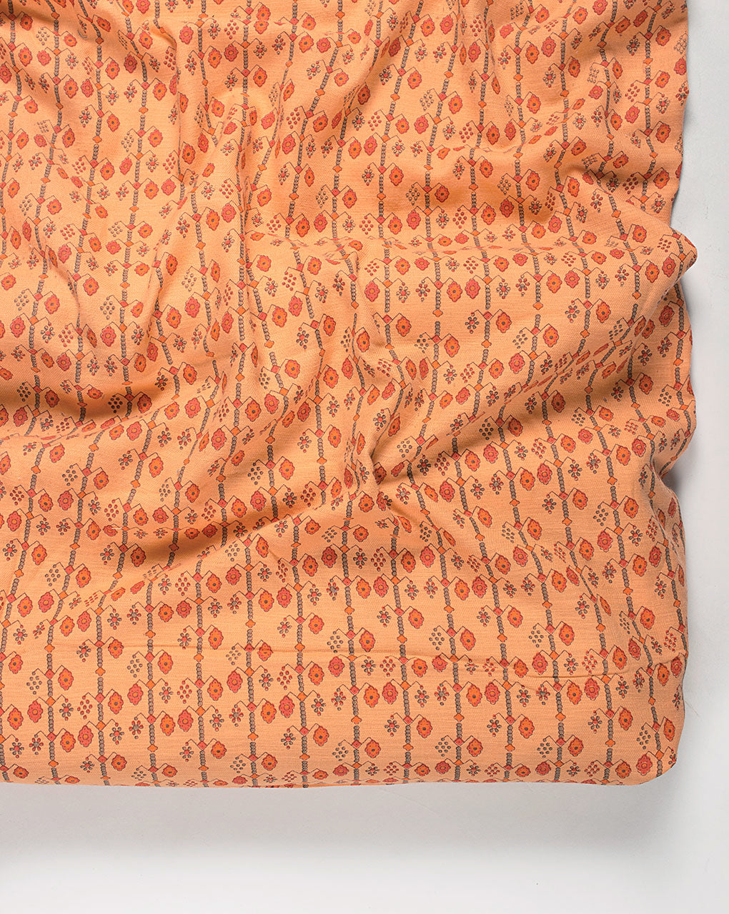 Screen Print Loom Textured Cotton Fabric