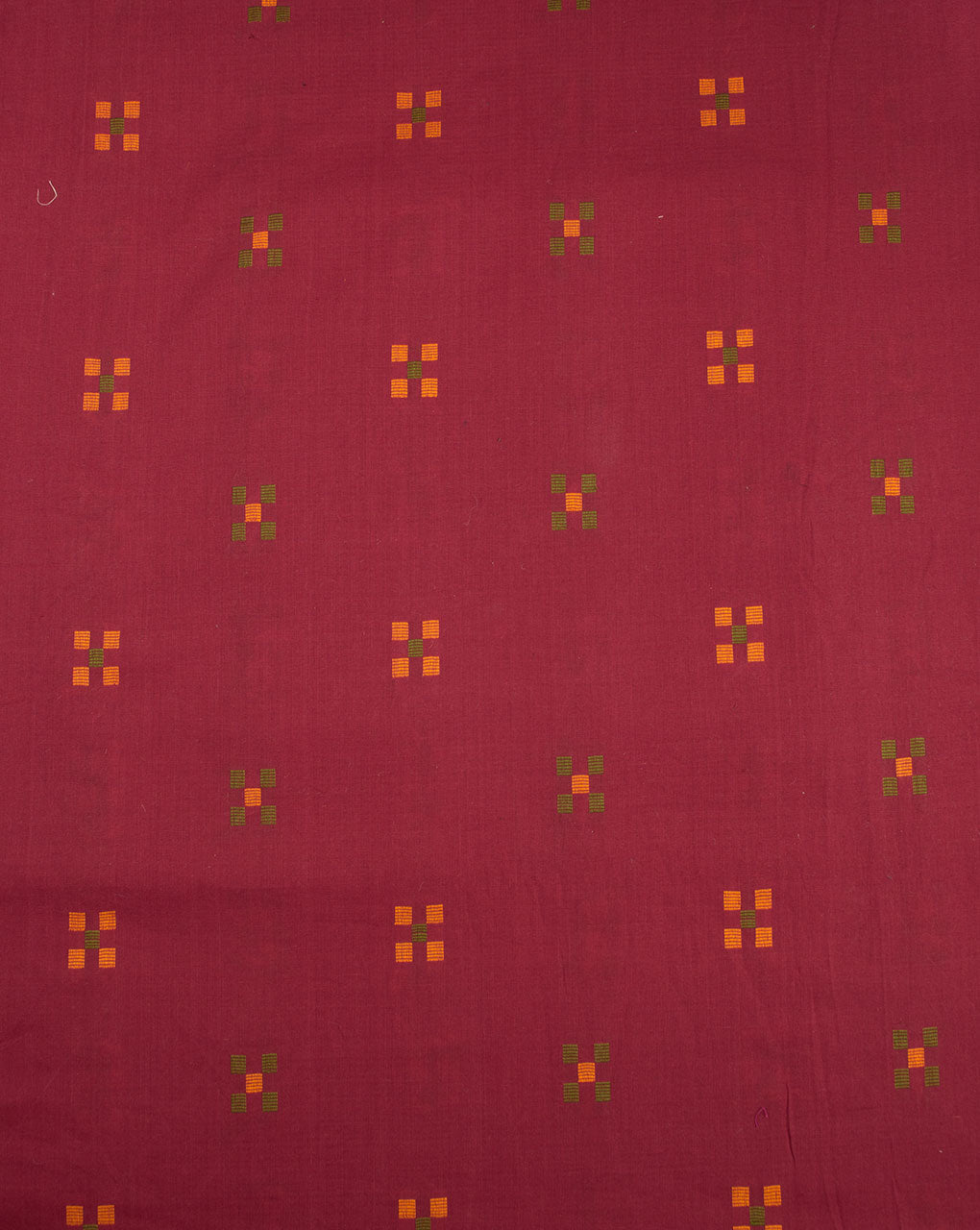 Geometric Jacquard Loom Textured Cotton Fabric - Fabriclore.com
