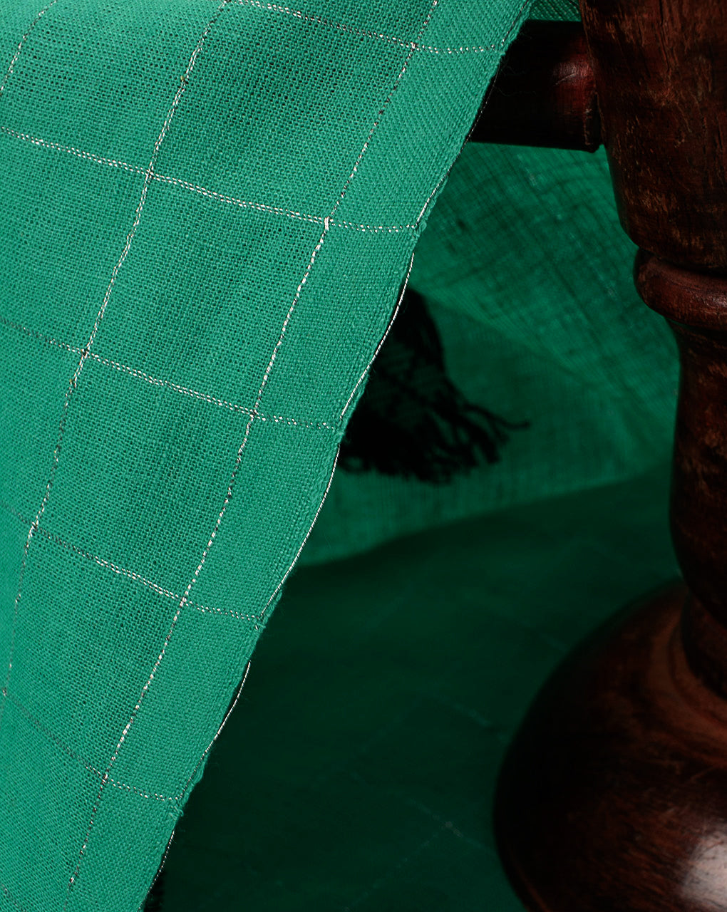 ( Pre Cut 1.25 MTR ) Woven Jacquard Loom Textured Cotton Fabric