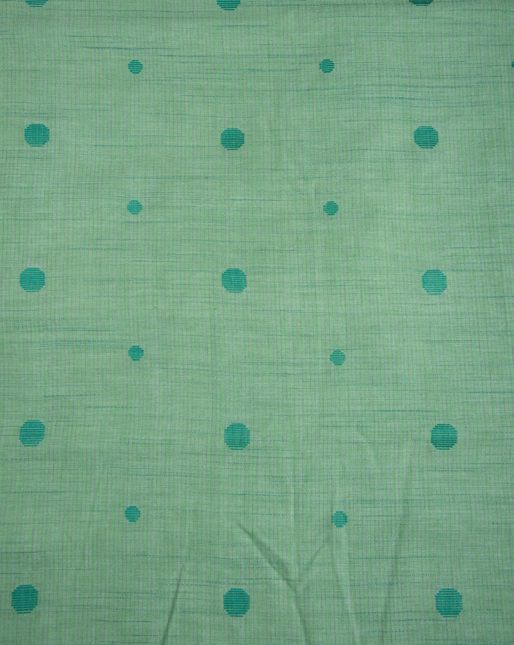 ( Pre Cut 70 CM ) Polka Dots Woven Jacquard Loom Textured Cotton Fabric