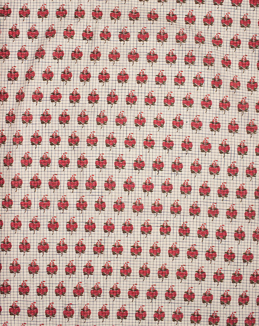 Screen Print Loom Textured Cotton Fabric