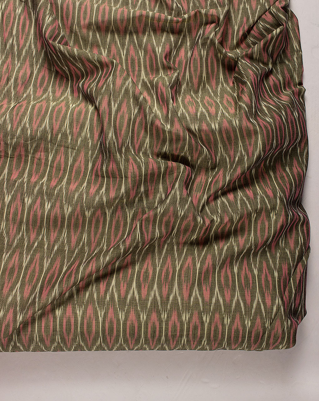 ( Pre Cut 1.25 MTR ) Mercerized Ikat Cotton Fabric