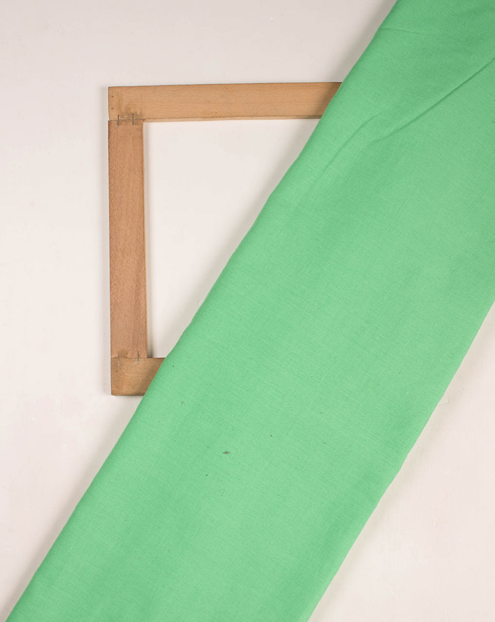 Mint Green Plain Woven Flex Cotton Fabric - Fabriclore.com