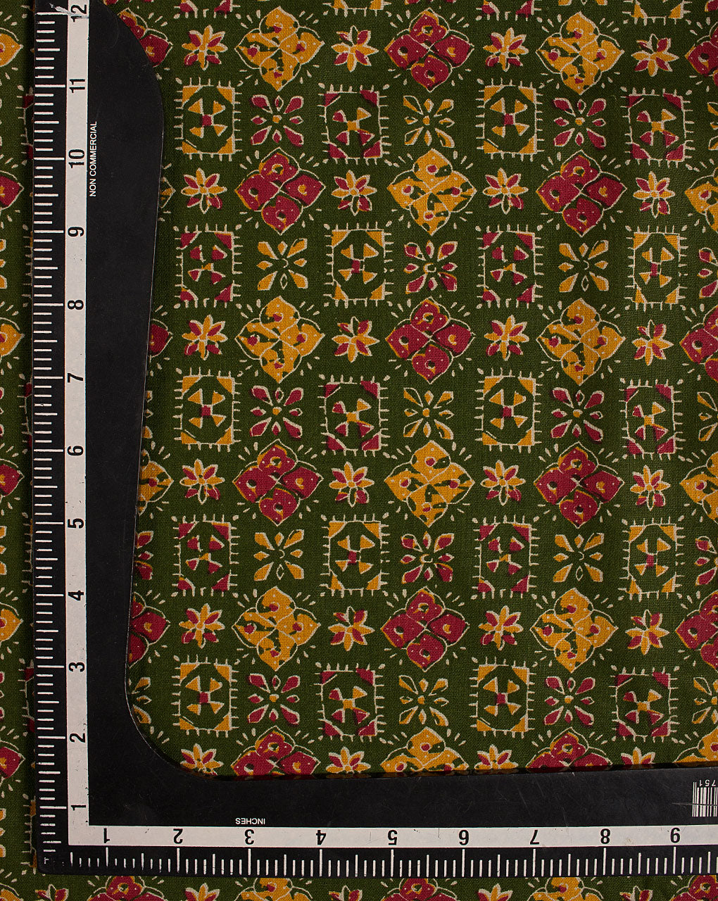 Traditional Screen Print Flex Cotton Fabric - Fabriclore.com