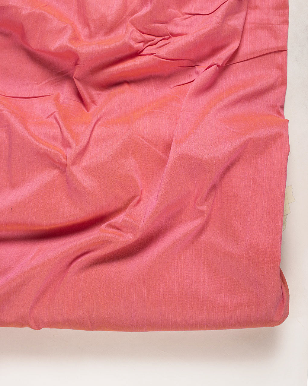 ( Pre Cut 90 CM ) Pink Woven Poly Viscose Fabric