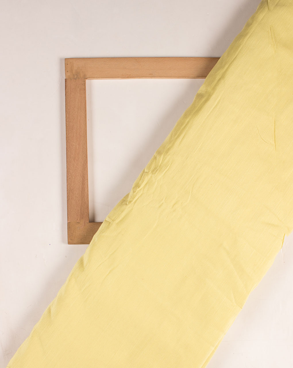 Yellow Woven Poly Viscose Fabric - Fabriclore.com