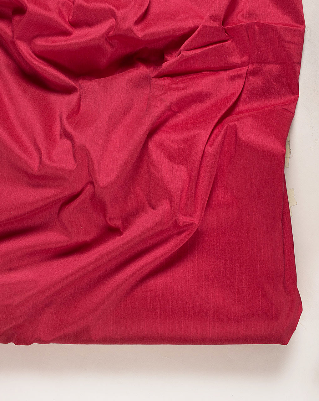 Crimson Red Woven Poly Viscose Fabric