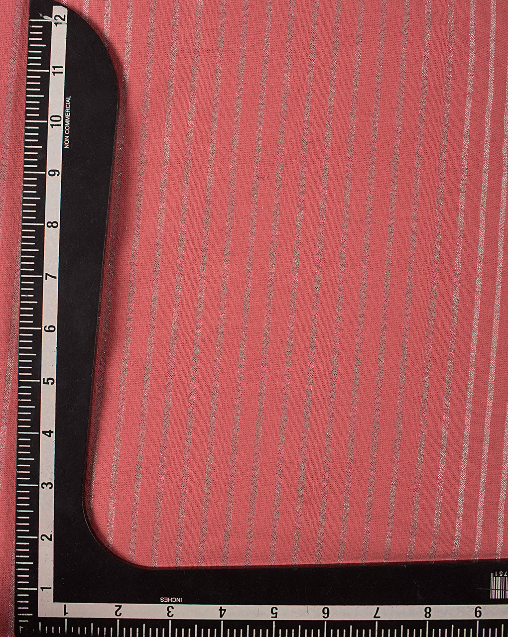 Stripes Woven Lurex Loom Textured Cotton Fabric ( Width 54 Inch ) - Fabriclore.com