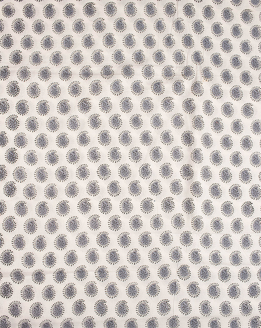 Paisley Hand Block Cotton Fabric - Fabriclore.com