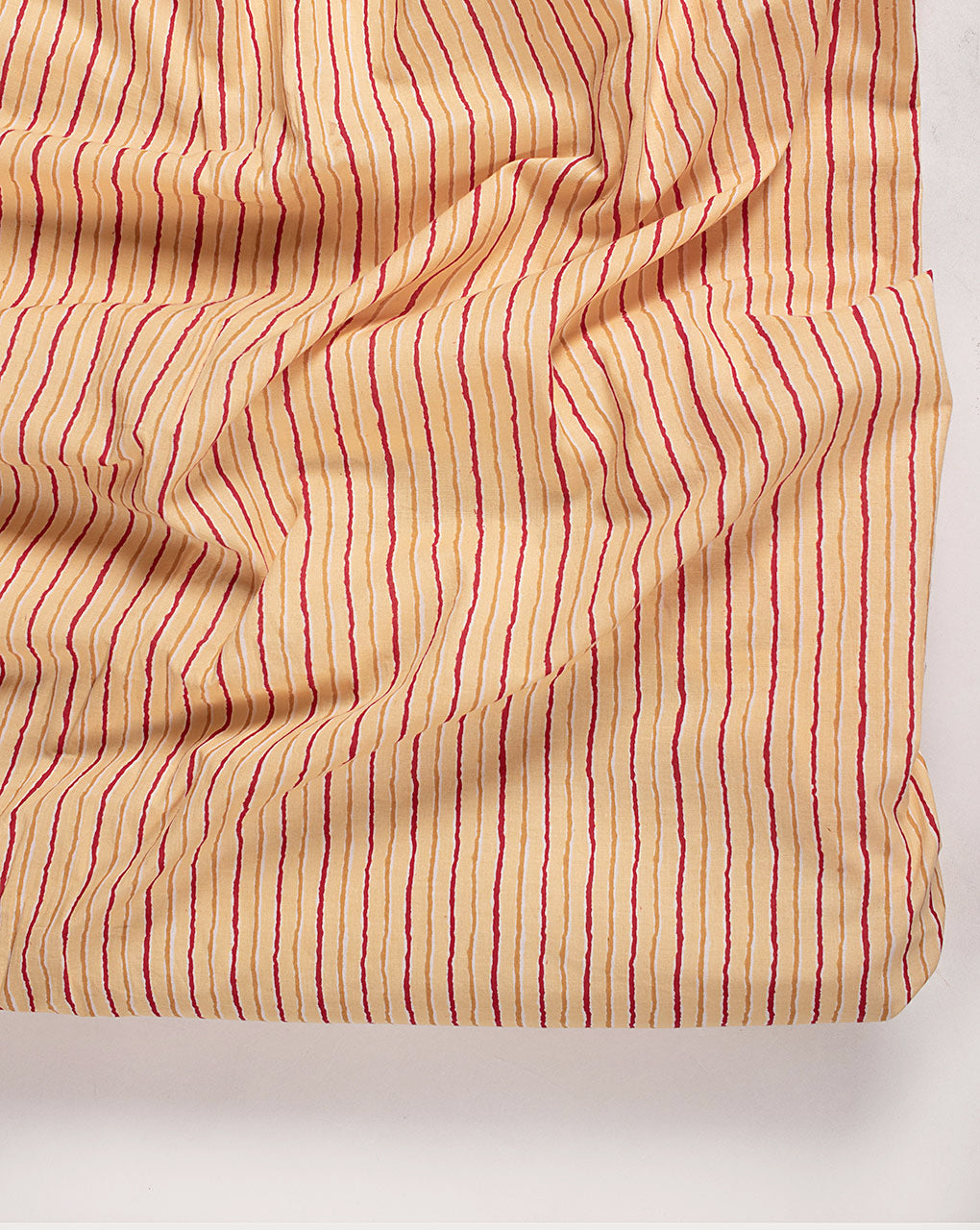Stripes Screen Print Cotton Fabric