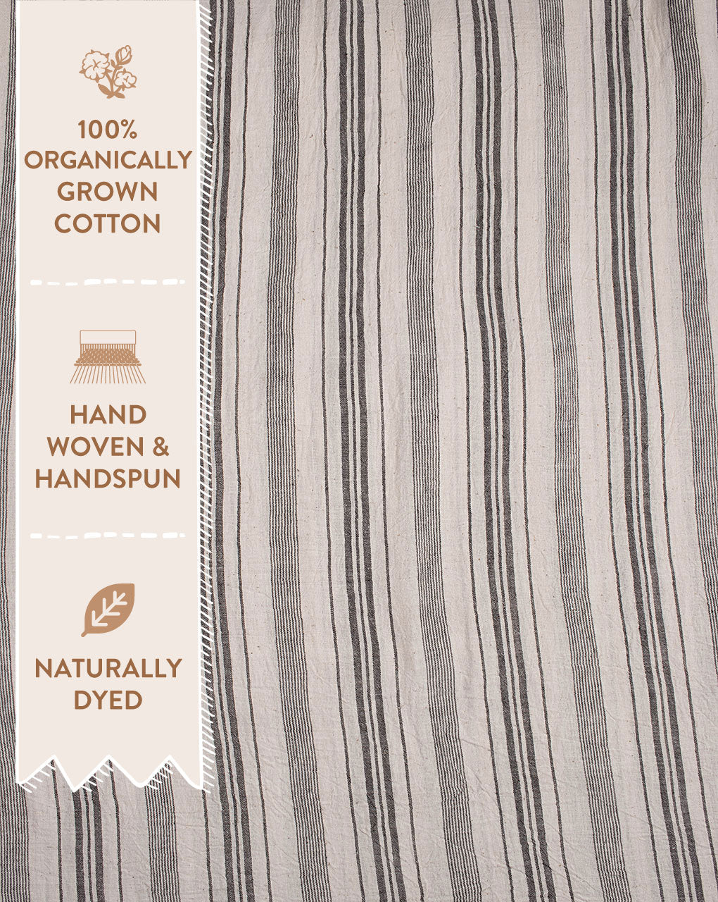 Handwoven Organic Kala Cotton Fabric - Fabriclore.com