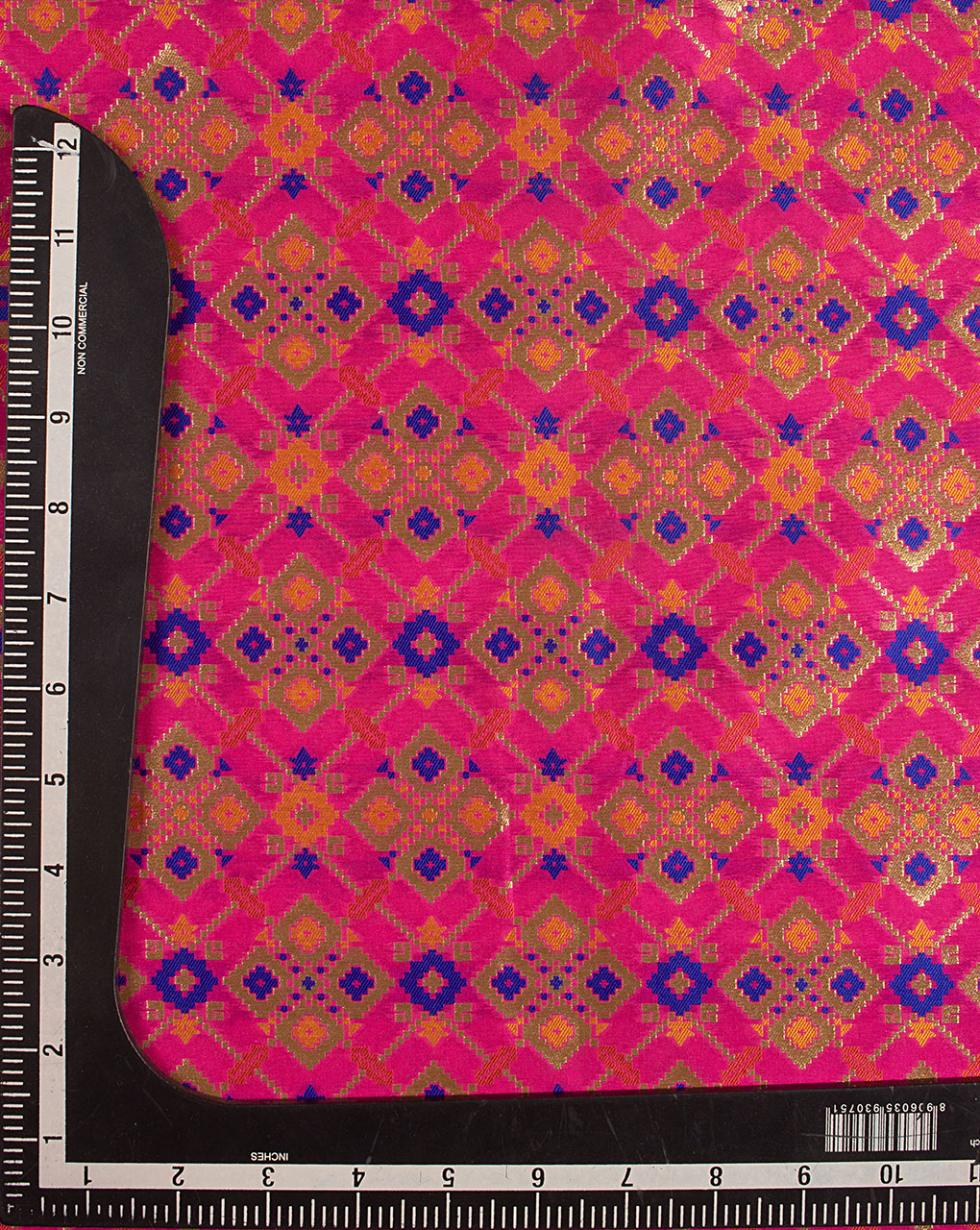 Zari Jacquard Banarasi Kataan Silk Fabric - Fabriclore.com