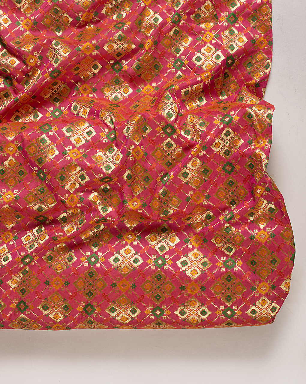 Zari Jacquard Banarasi Kataan Silk Fabric