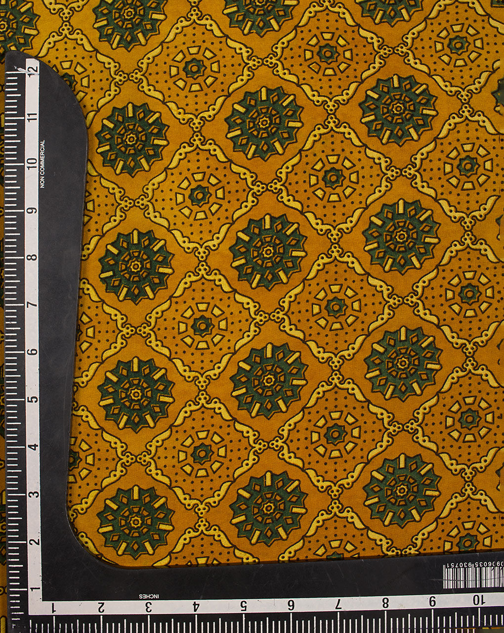 Natural Dye Ajrak Screen Print Rayon Fabric - Fabriclore.com